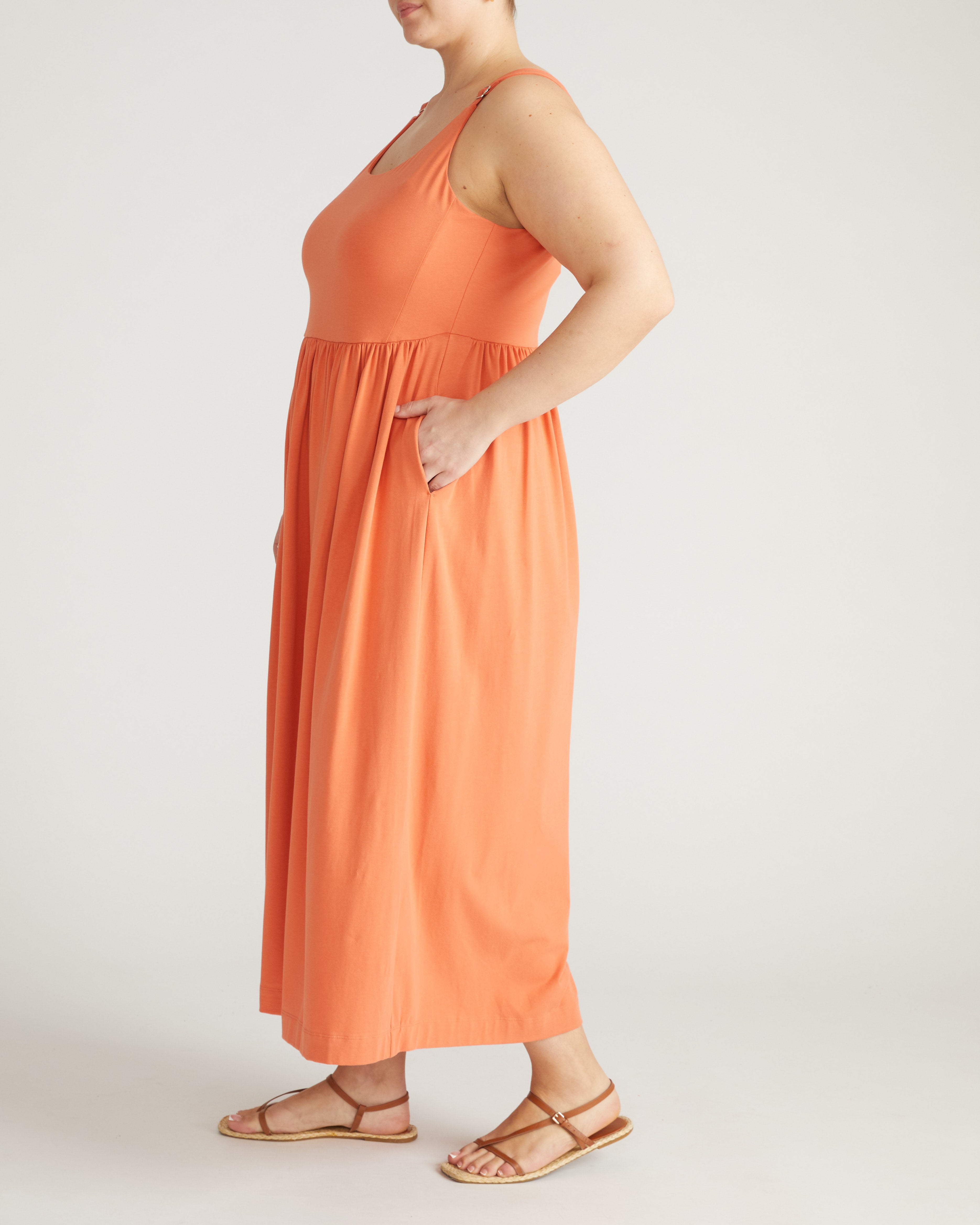 Cayo Cami Dress - Italian Orange