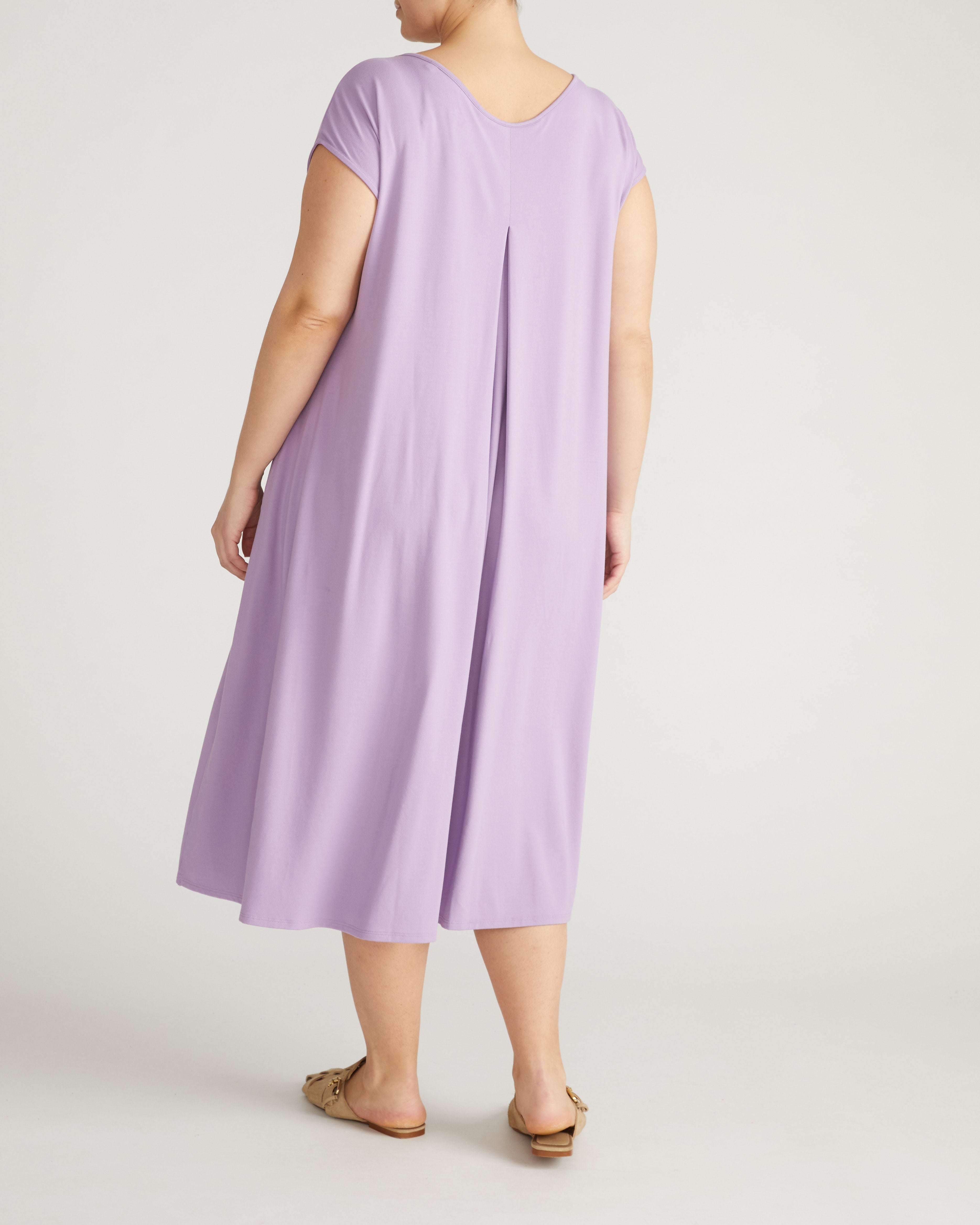 Capri Divine Jersey Flared Dress - Spring Iris