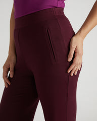 Cloud Rib Mola Pant - Black Cherry
