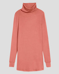 Cloud Rib Turtleneck - Terracotta