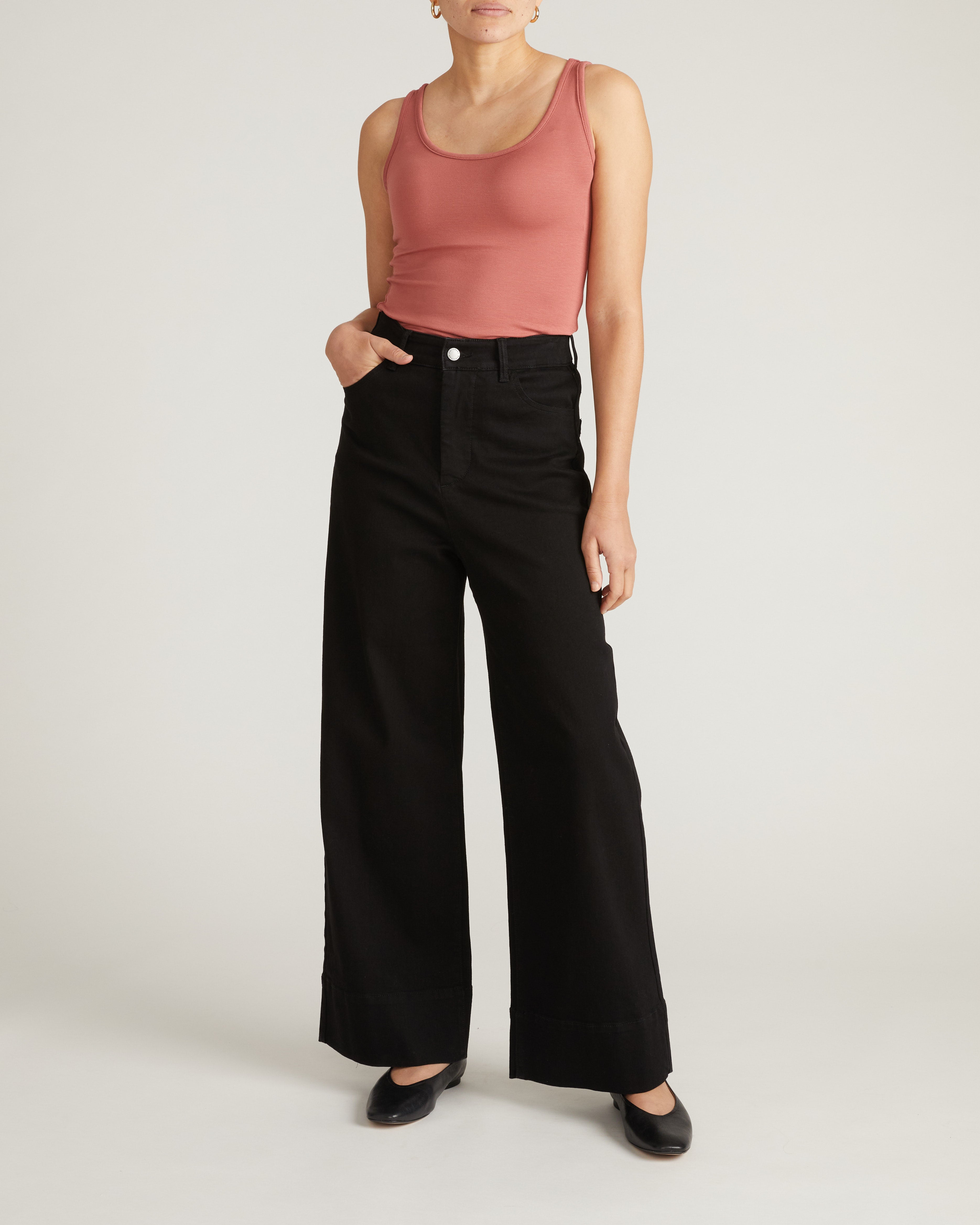 Cloud Rib Tank - Terracotta