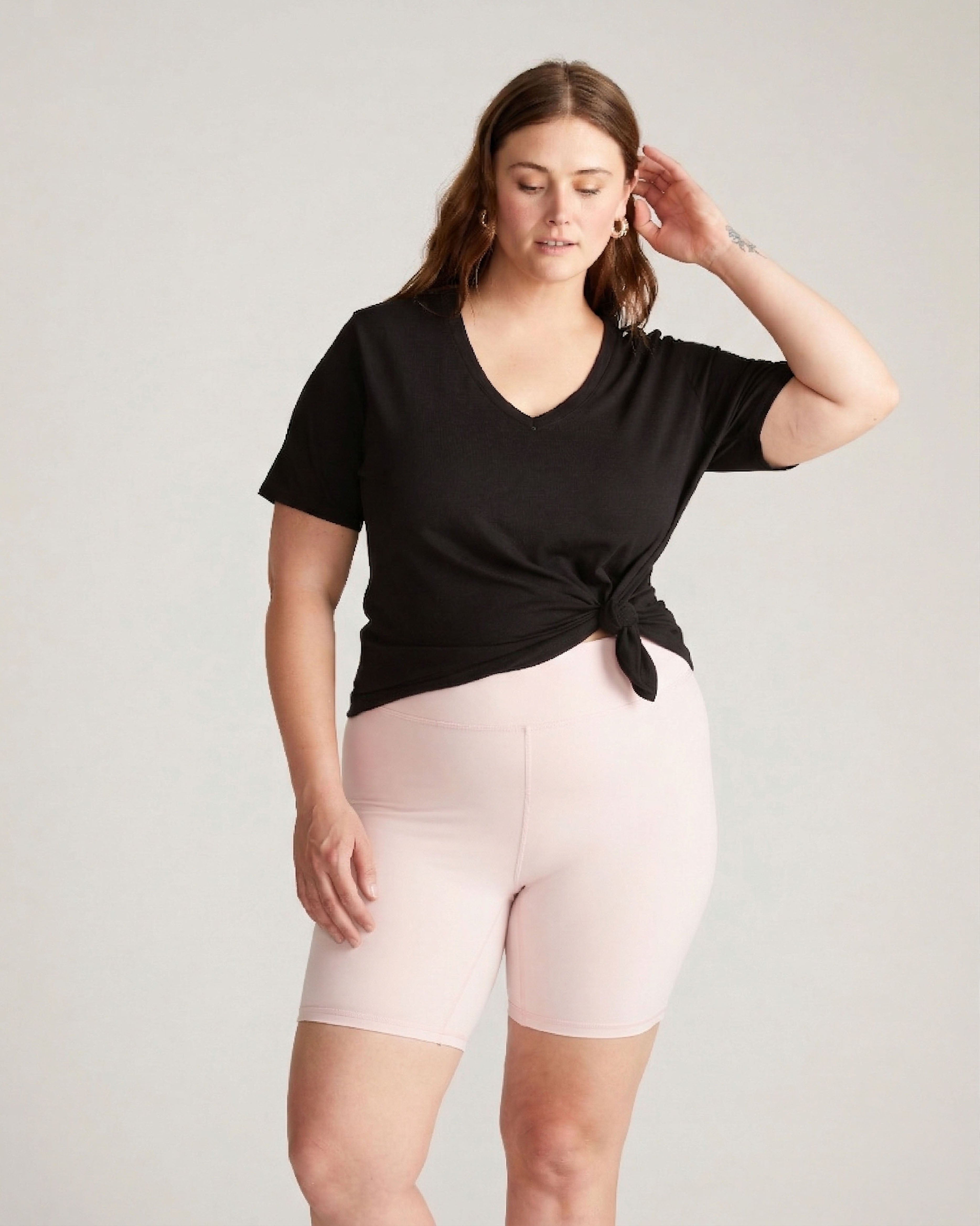 Barely-There Slip Shorts - Pale Pink
