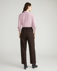 Audrey Relaxed Uniform Ponte Workpant - Espresso