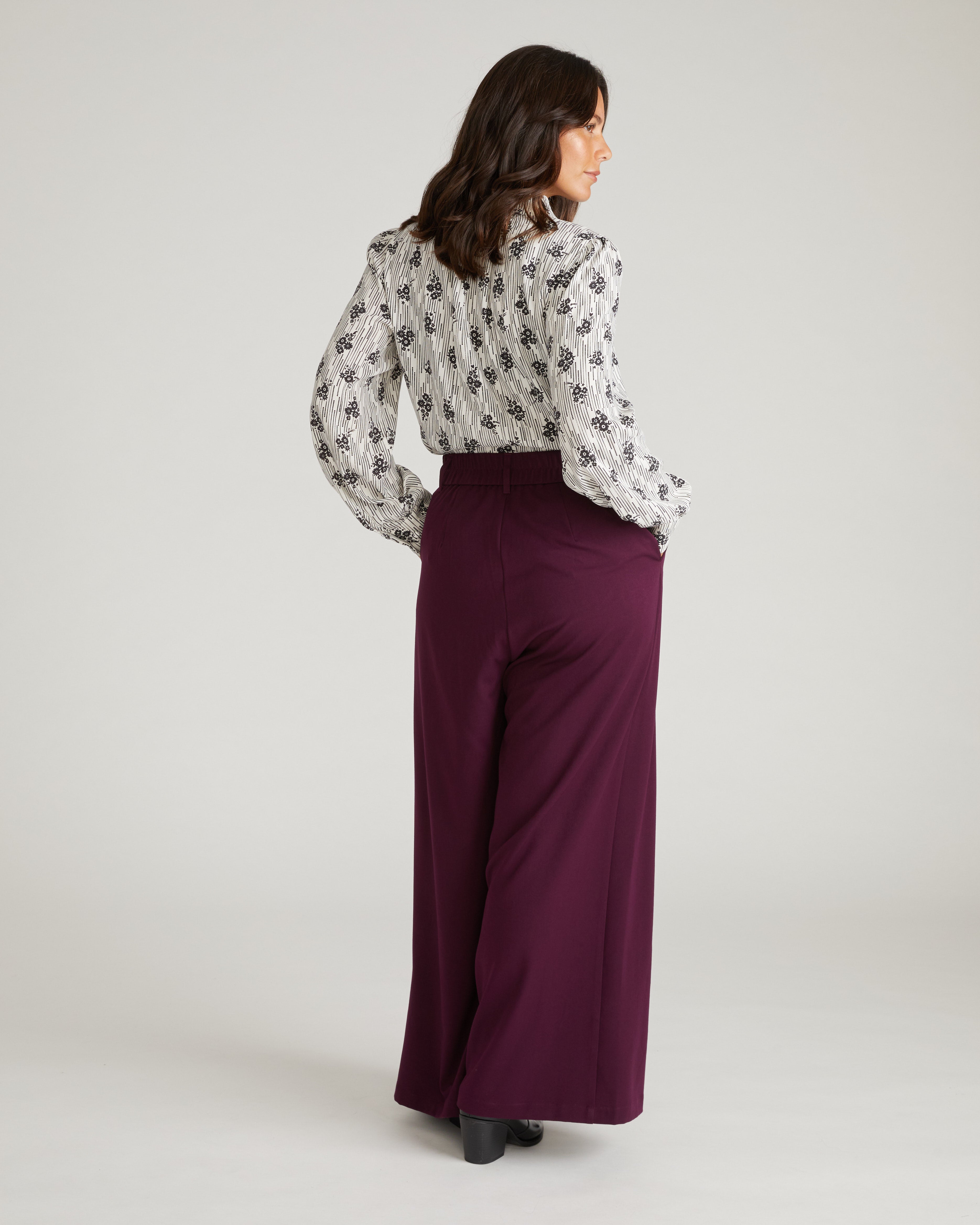 All Day Palais Wide Leg Pants - Gamay