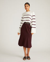 Carla Ponte Skirt - Black Cherry