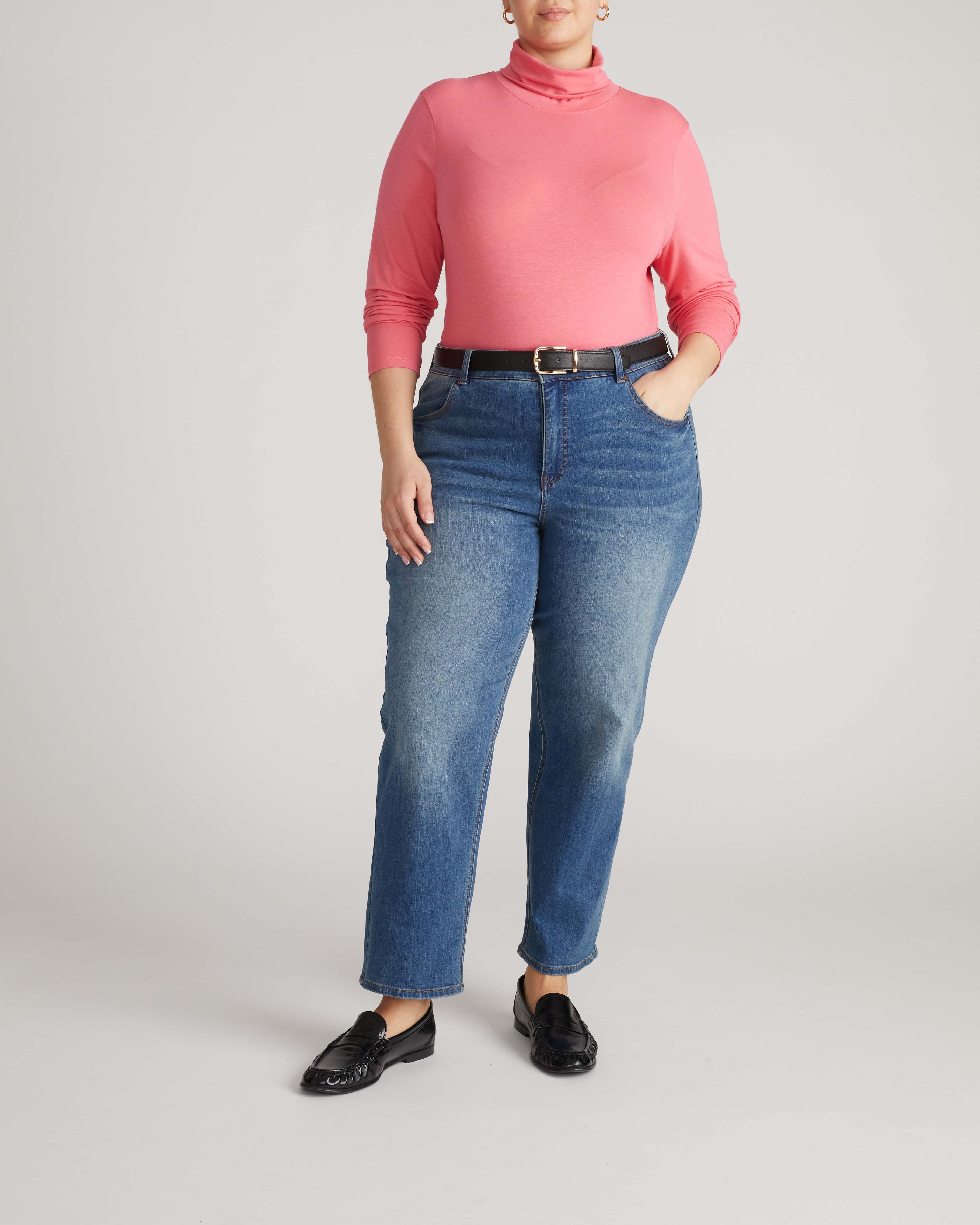 Close Fit Turtleneck - Rapture Rose