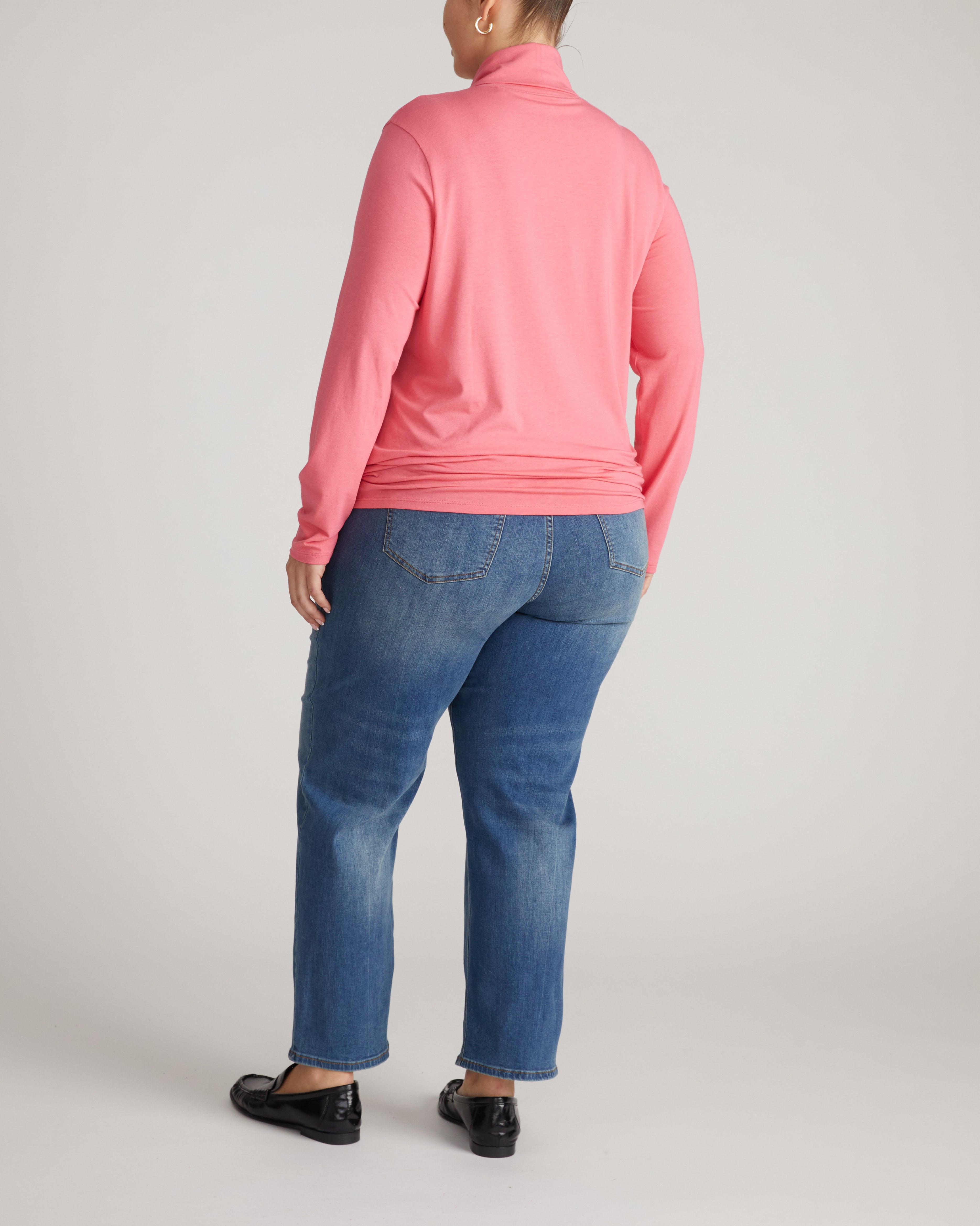 Close Fit Turtleneck - Rapture Rose