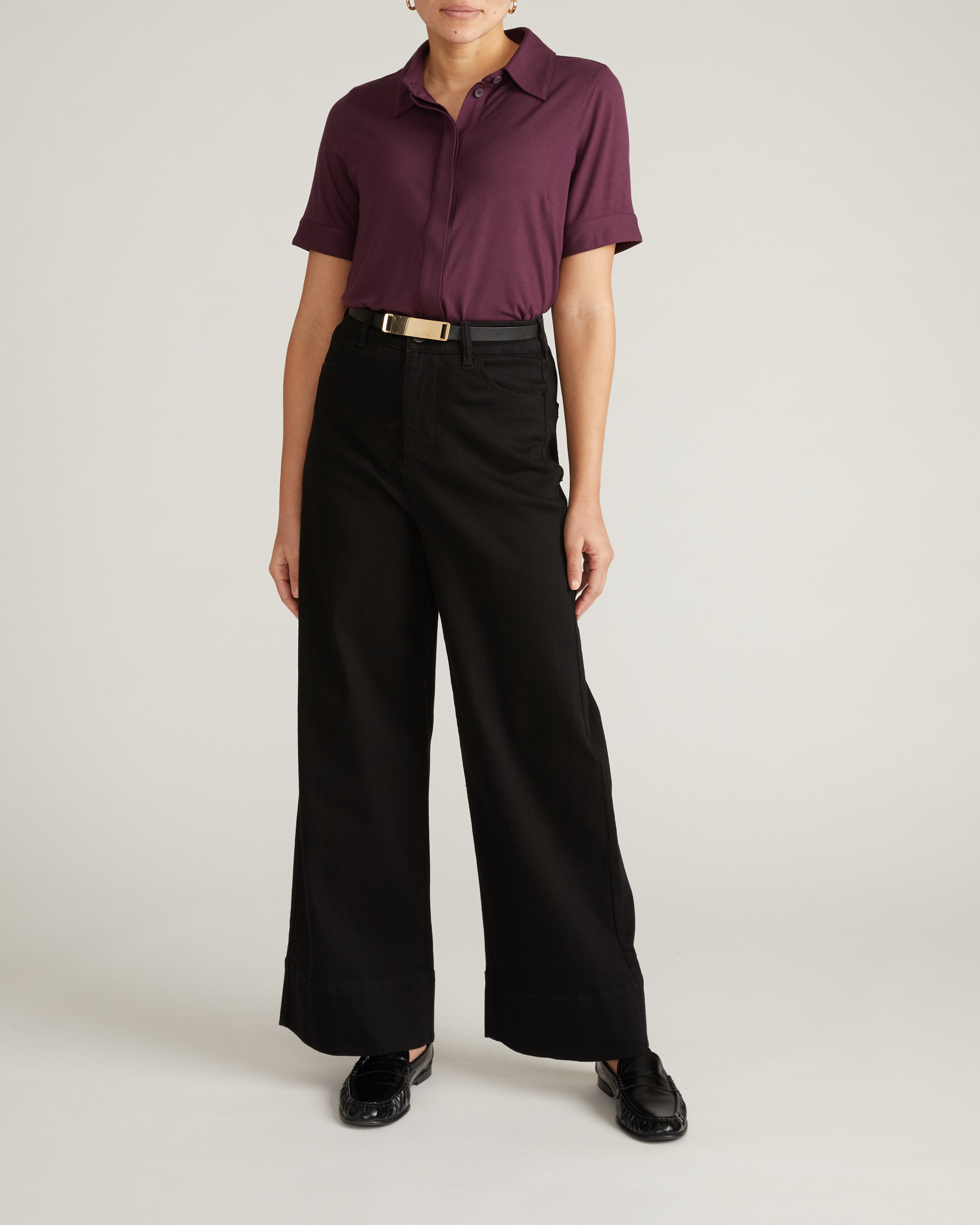 Chelsea Liquid Jersey Short Sleeve Shirt - Acai