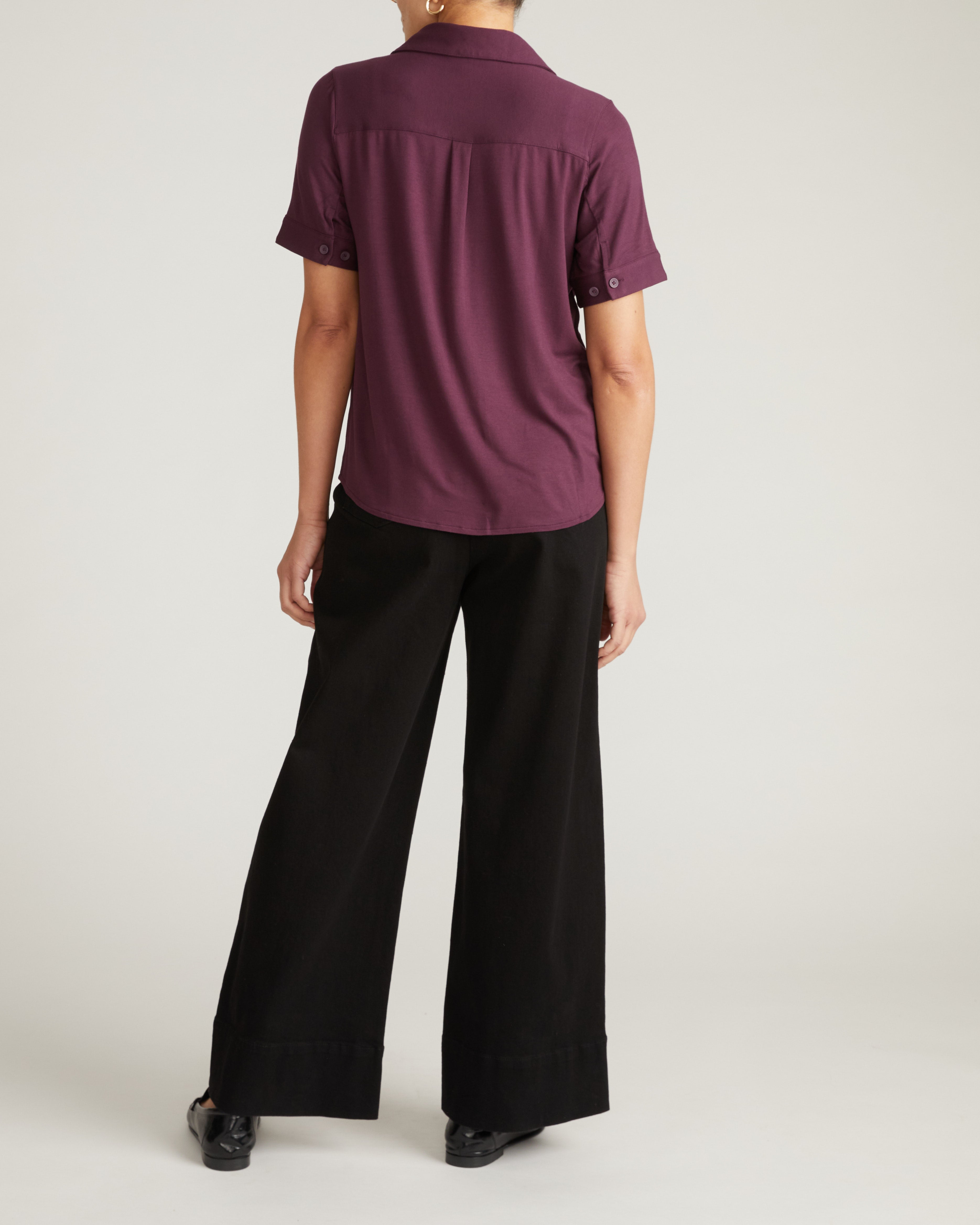 Chelsea Liquid Jersey Short Sleeve Shirt - Acai