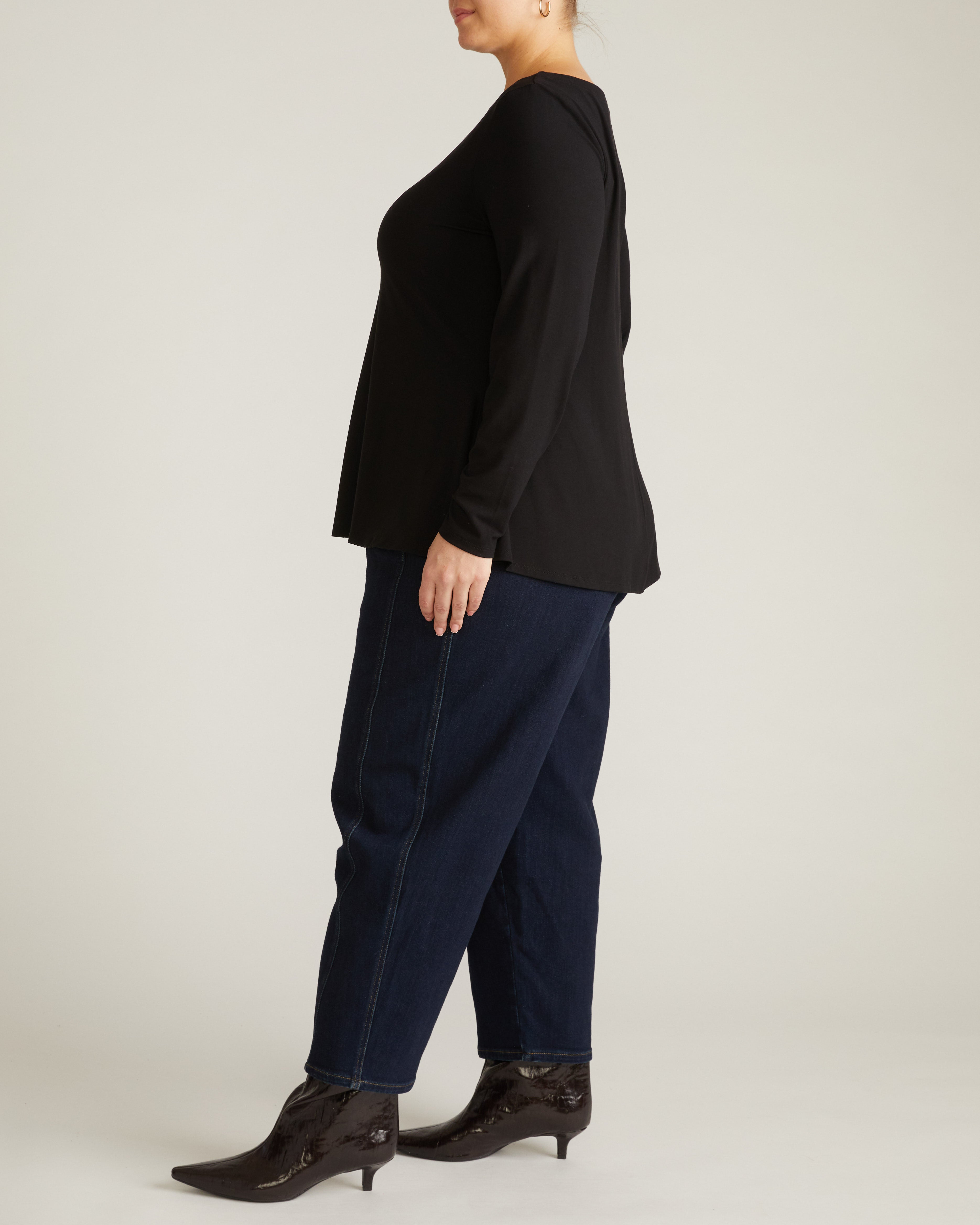 Cassandra Divine Jersey Top - Black