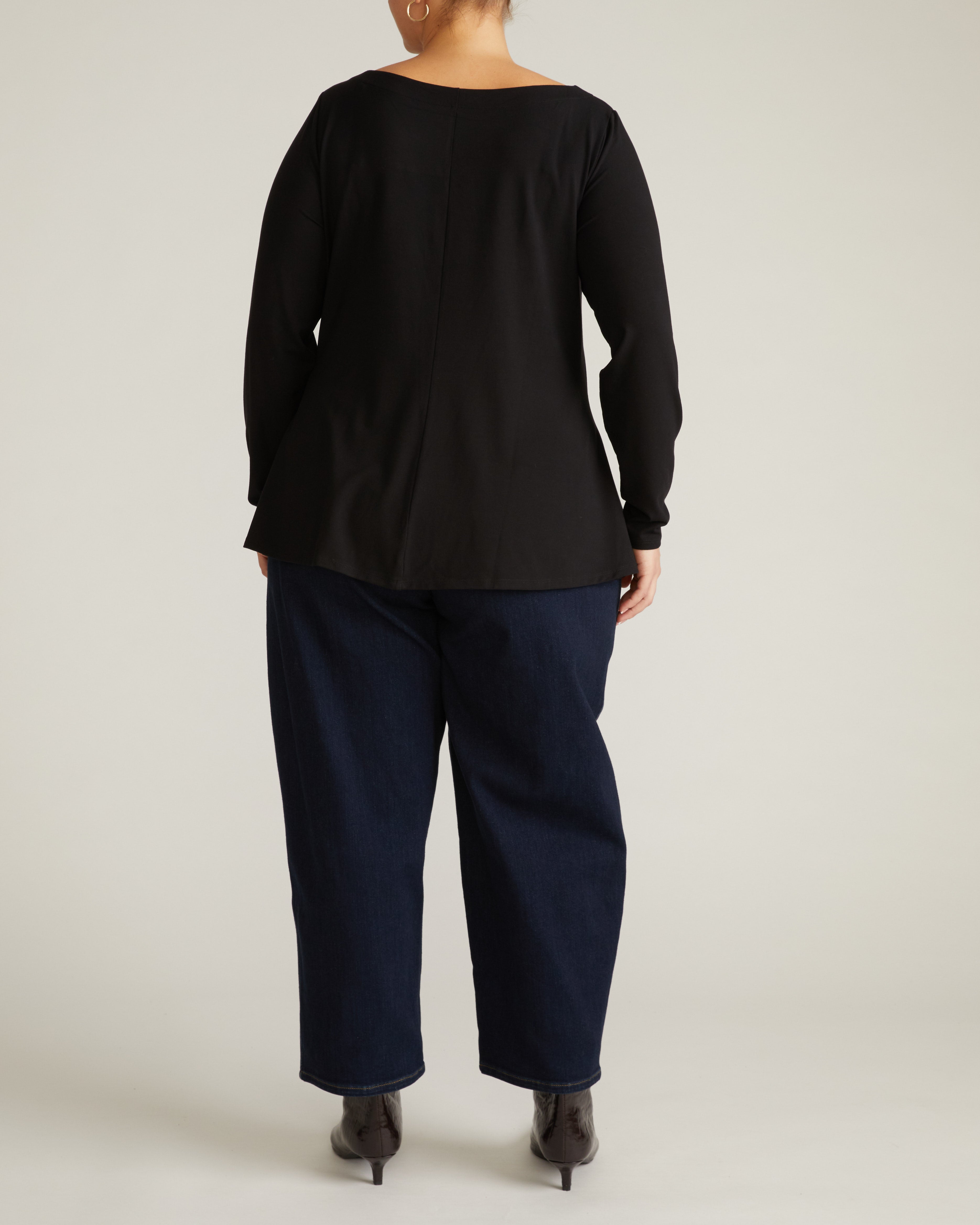 Cassandra Divine Jersey Top - Black