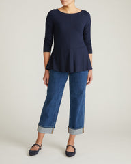 Cassandra Divine Jersey Top - Midnight