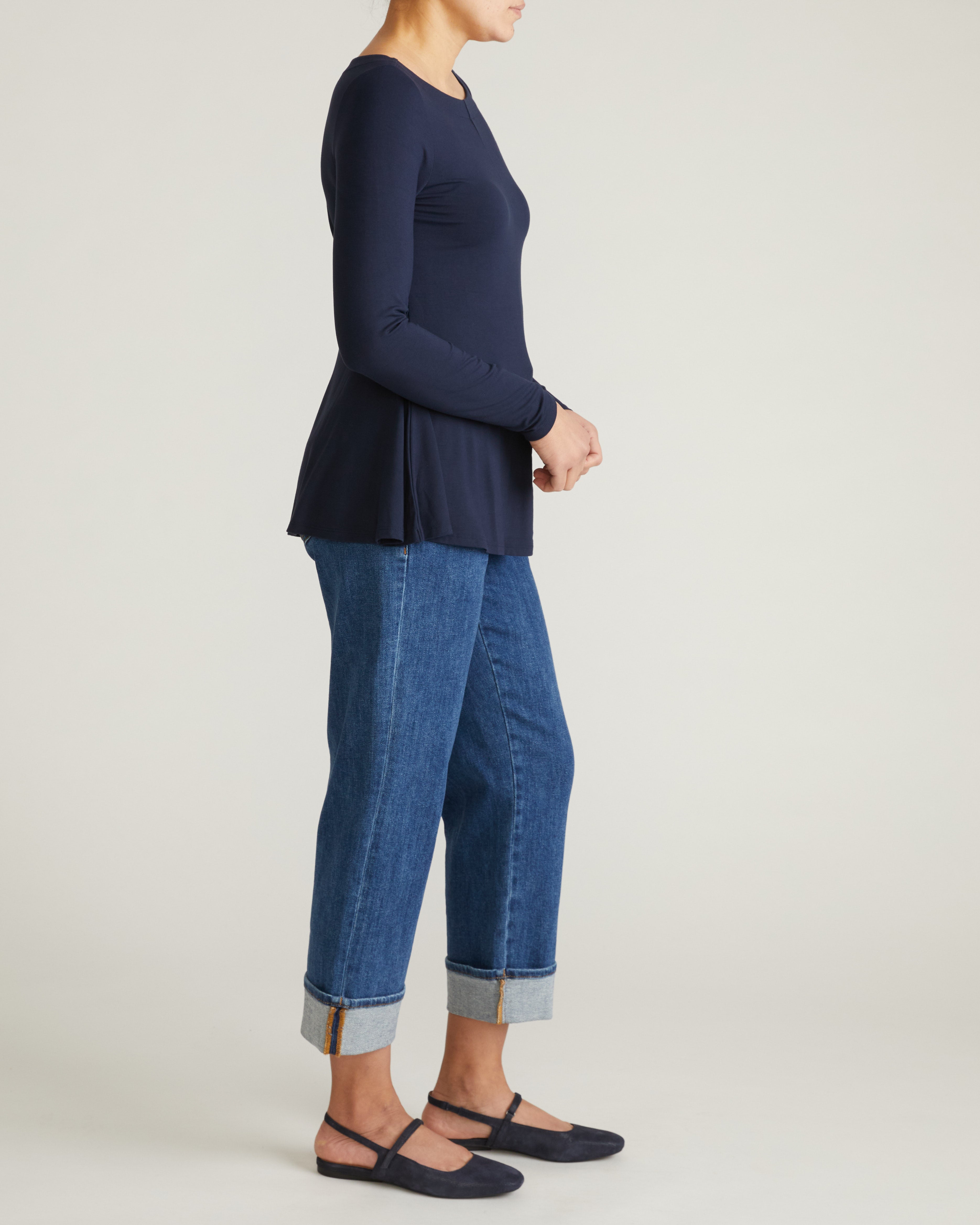 Cassandra Divine Jersey Top - Midnight