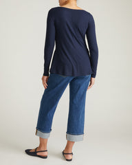 Cassandra Divine Jersey Top - Midnight