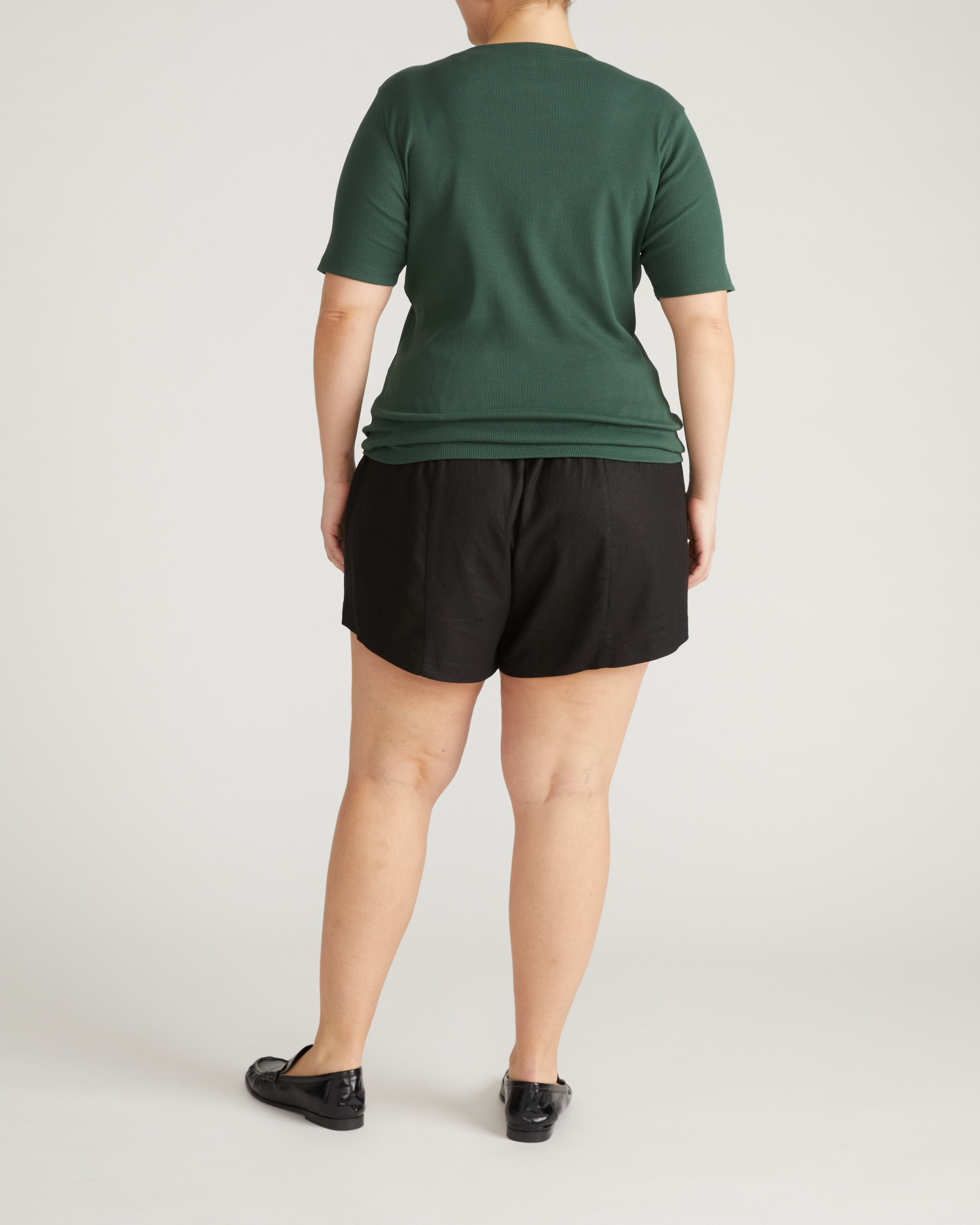 Classic Ribbed Tee - Conifer