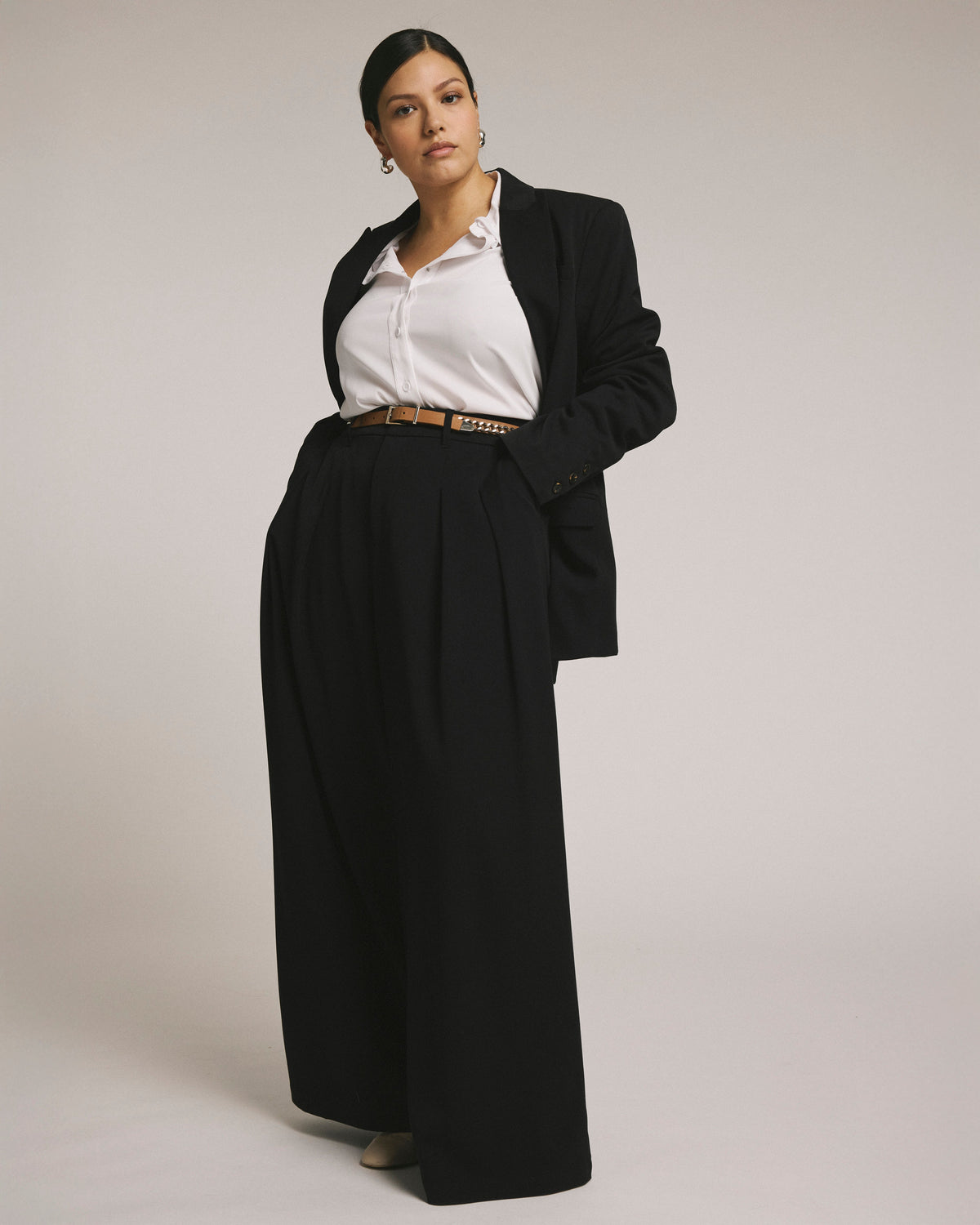 All Day Palais Wide Leg Pants - Black